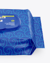 Wet Wipes Pack With Plastic Cap Mockup