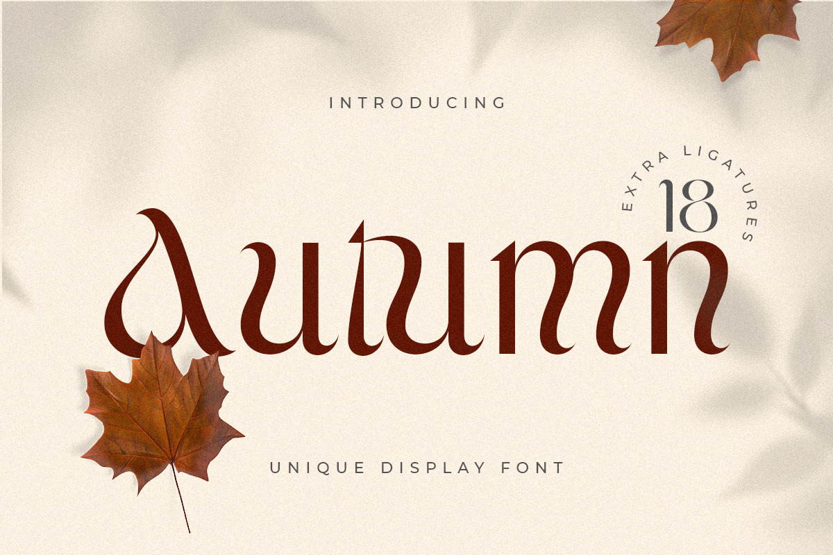 Autumn - Unique Display Font