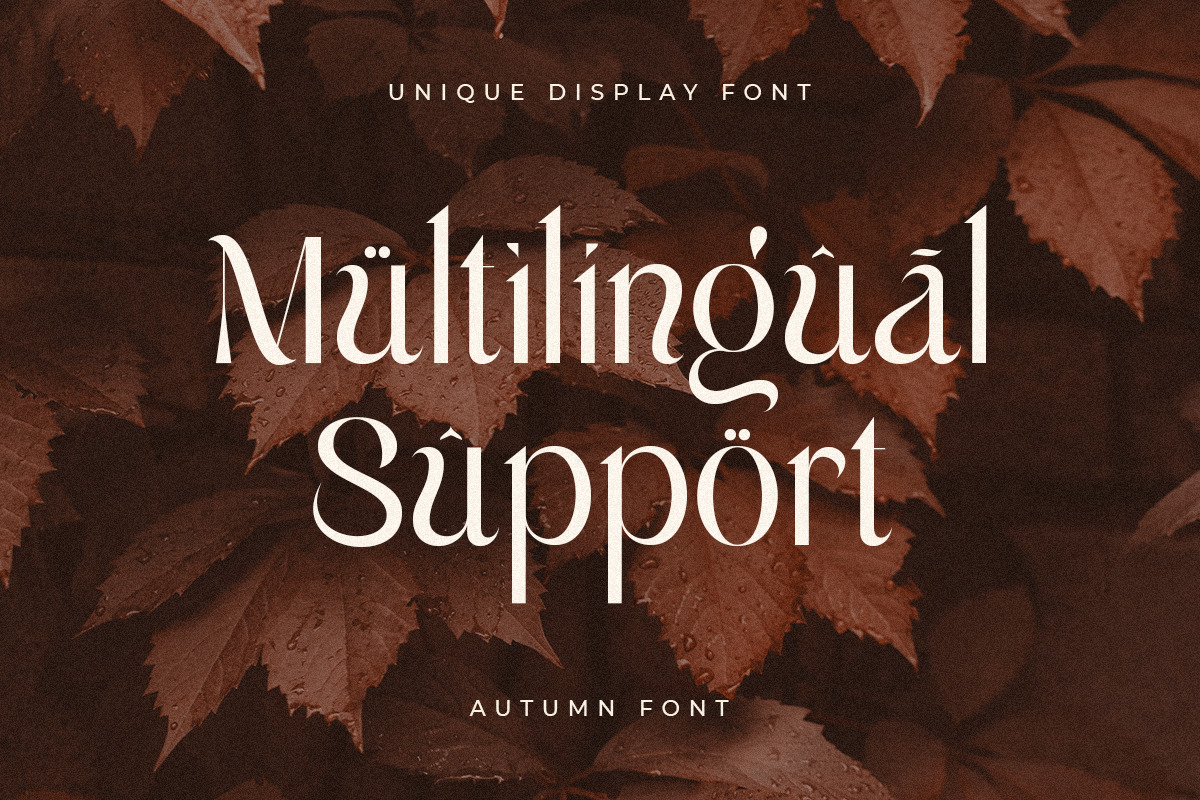 Autumn - Unique Display Font