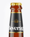 Amber Glass Beer Bottle Mockup