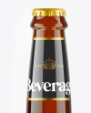 Amber Glass Beer Bottle Mockup