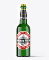 Green Beverage Glass Bottle Mockup Green Beverage Glass Bottle Mockup