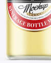 Frosted Glass Beverage Bottle Mockup