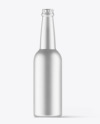 Metallic Beverage Bottle Mockup