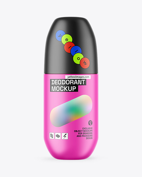 Matte Deodorant Mockup - Matte bottle mockup