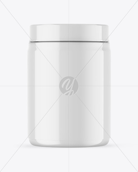 Glossy Protein Jar Mockup Glossy Protein Jar Mockup