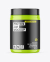 Glossy Protein Jar Mockup