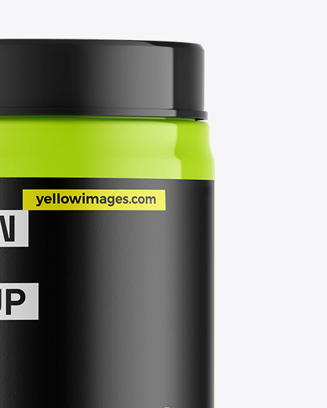 Glossy Protein Jar Mockup Glossy Protein Jar Mockup