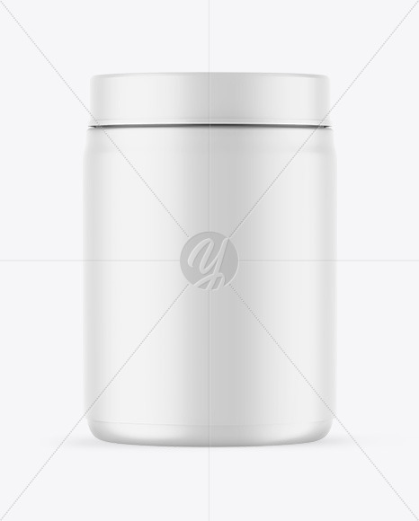 Matte Protein Jar Mockup Matte Protein Jar Mockup