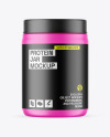 Matte Protein Jar Mockup Matte Protein Jar Mockup