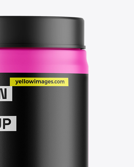Matte Protein Jar Mockup Matte Protein Jar Mockup