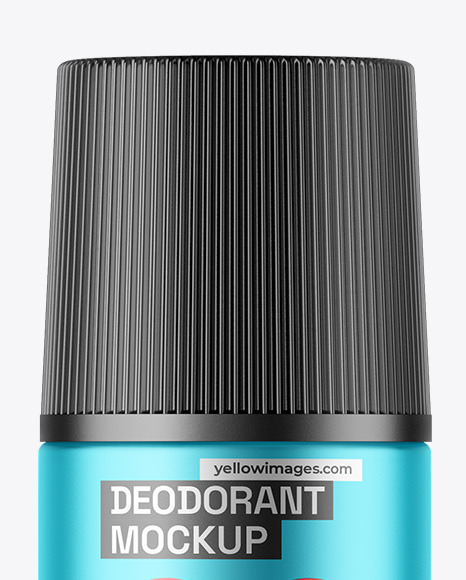 Matte Metallic Deodorant Mockup