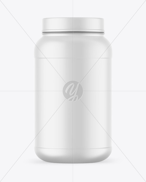 Matte Protein Jar Mockup