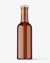 Amber Beverage Bottle Mockup