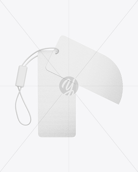 Textured Hanging Tag Mockup