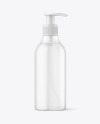 Frosted Cosmetic Bottle with Pump Mockup