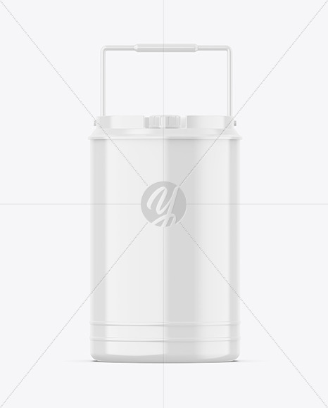 Glossy Oil Tin Can Mockup