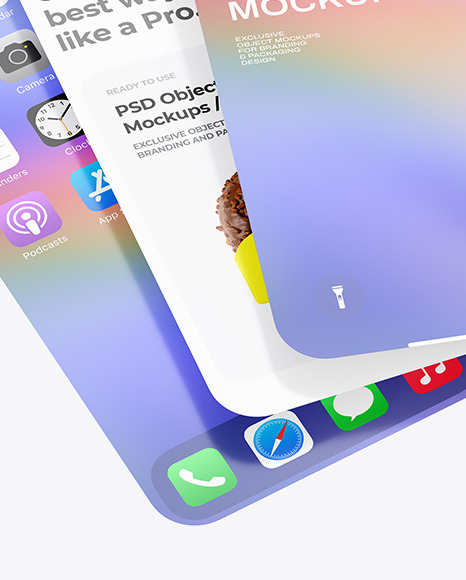 iPhone Screens Mockup