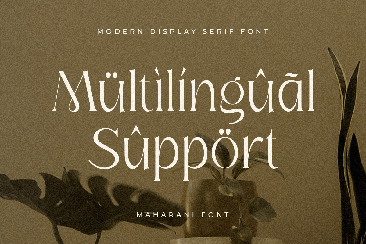 Maharani - Modern Display Serif Font Maharani - Modern Display Serif Font