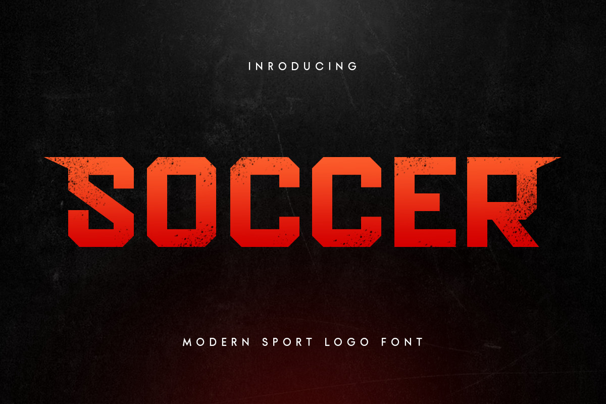 Soccer - Modern Sport Logo Font Soccer - Modern Sport Logo Font
