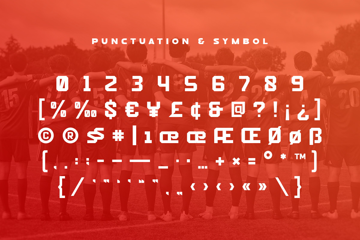 Soccer - Modern Sport Logo Font Soccer - Modern Sport Logo Font