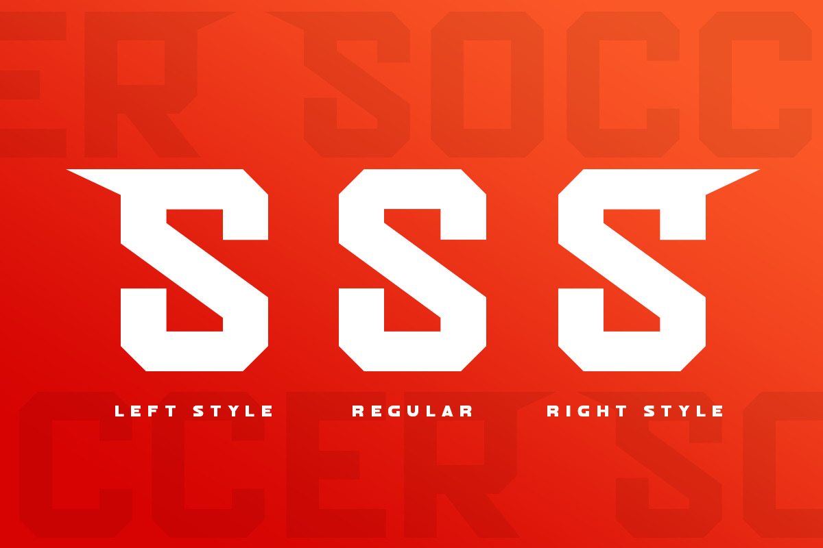 Soccer - Modern Sport Logo Font Soccer - Modern Sport Logo Font