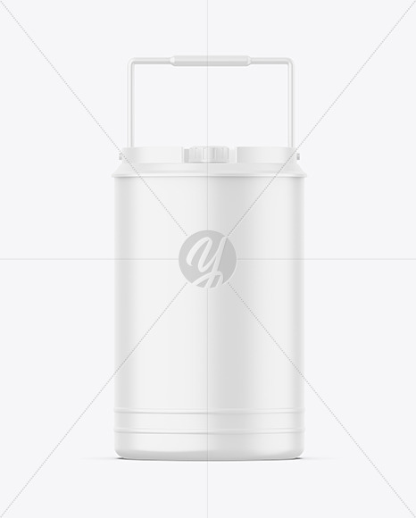 Matte Oil Tin Can Mockup