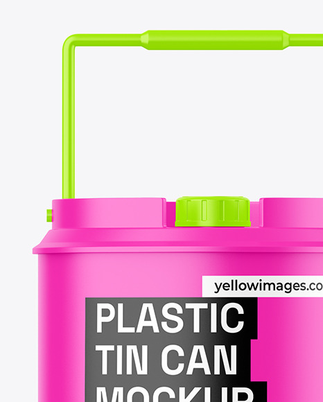 Matte Oil Tin Can Mockup