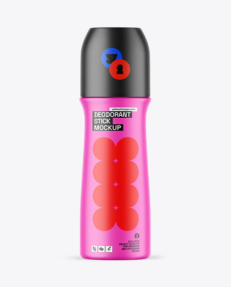 Matte Deodorant Mockup - Matte bottle mockup