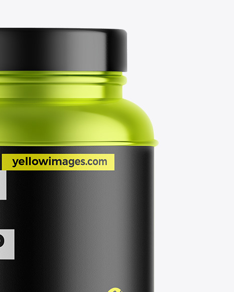 Metallic Protein Jar Mockup