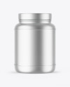 Matte Metallic Protein Jar Mockup