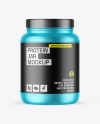 Matte Metallic Protein Jar Mockup