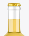 Clear Glass Beverage Bottle Mockup