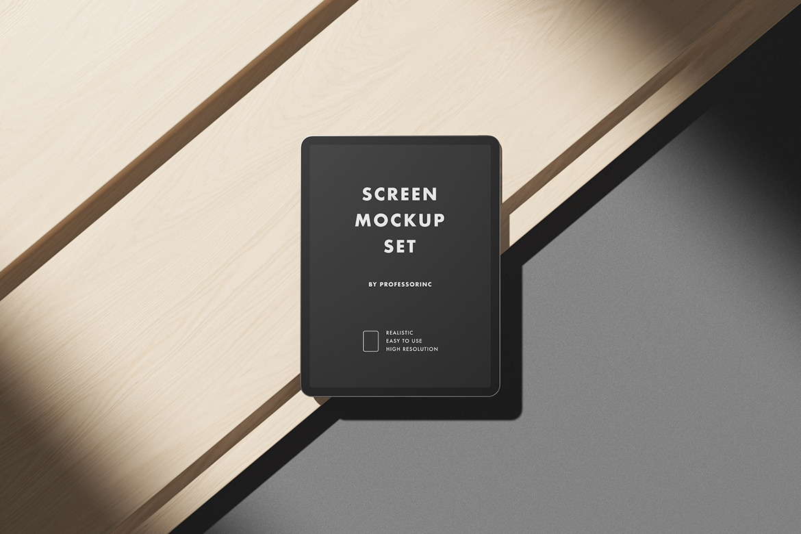 iPad Pro Screen Mockup Set iPad Pro Screen Mockup Set