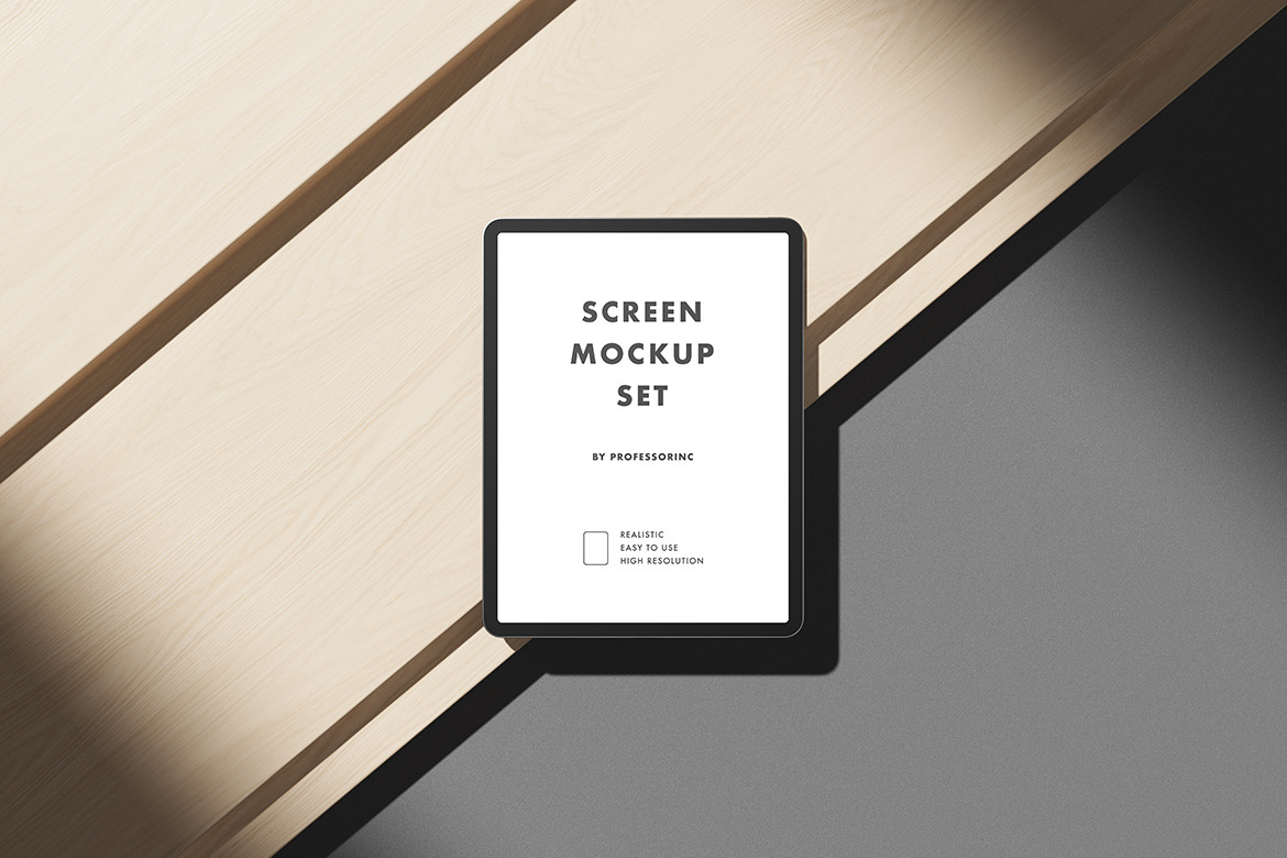 iPad Pro Screen Mockup Set iPad Pro Screen Mockup Set