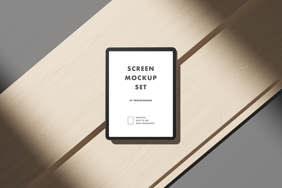 iPad Pro Screen Mockup Set iPad Pro Screen Mockup Set