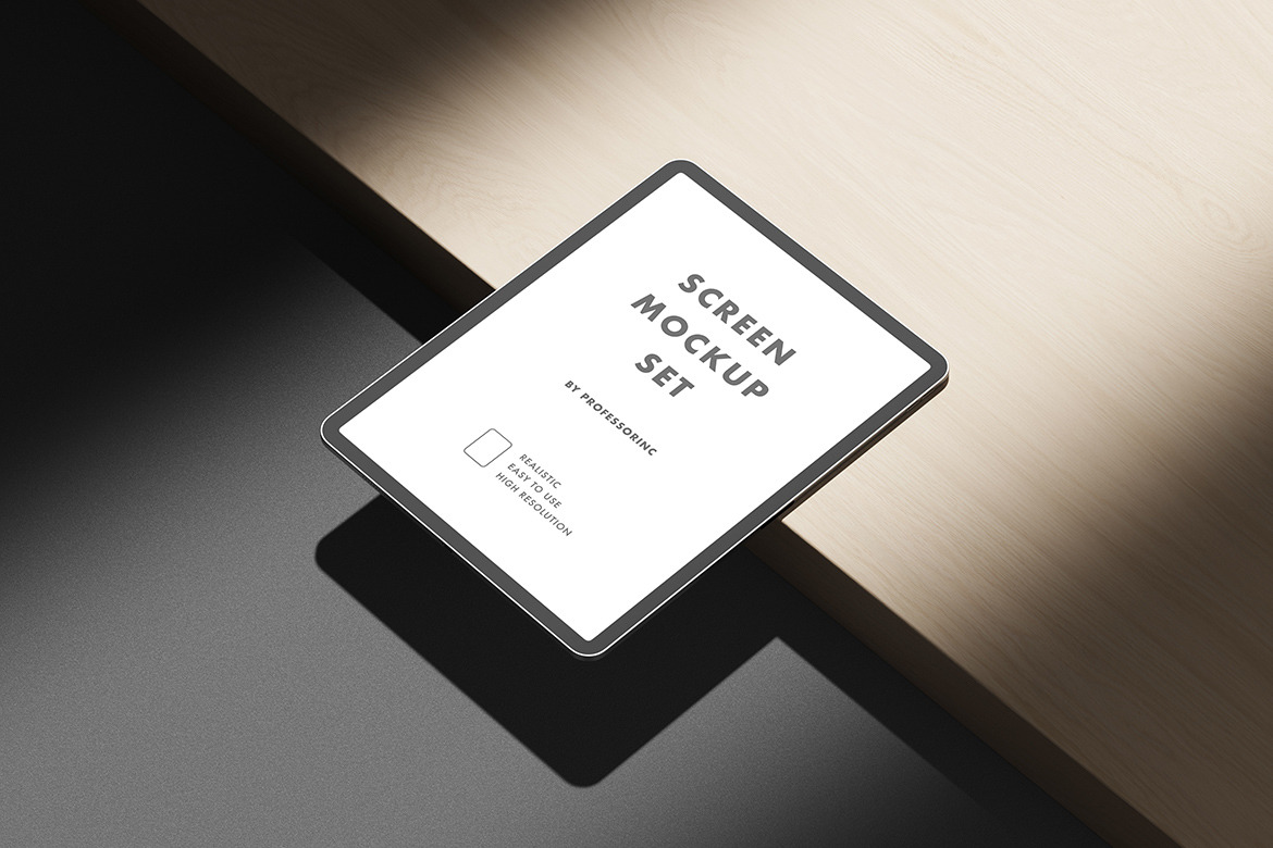 iPad Pro Screen Mockup Set iPad Pro Screen Mockup Set