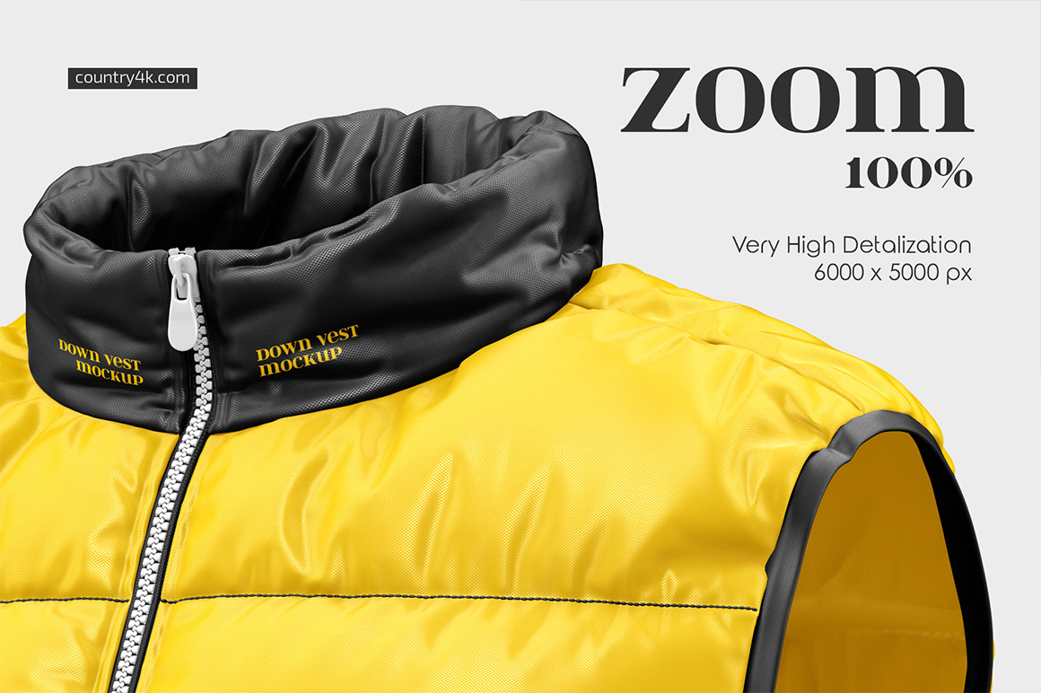 Down Vest Mockup Set Down Vest Mockup Set