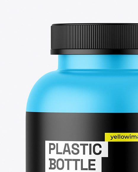 Matte Plastic Bottle Mockup