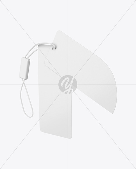 Cardboard Hanging Tag Mockup