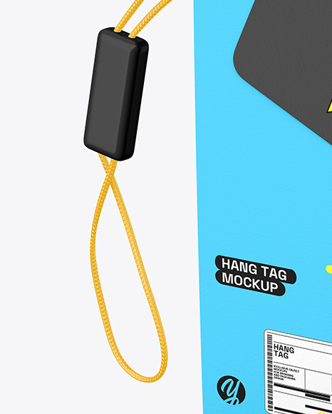 Cardboard Hanging Tag Mockup