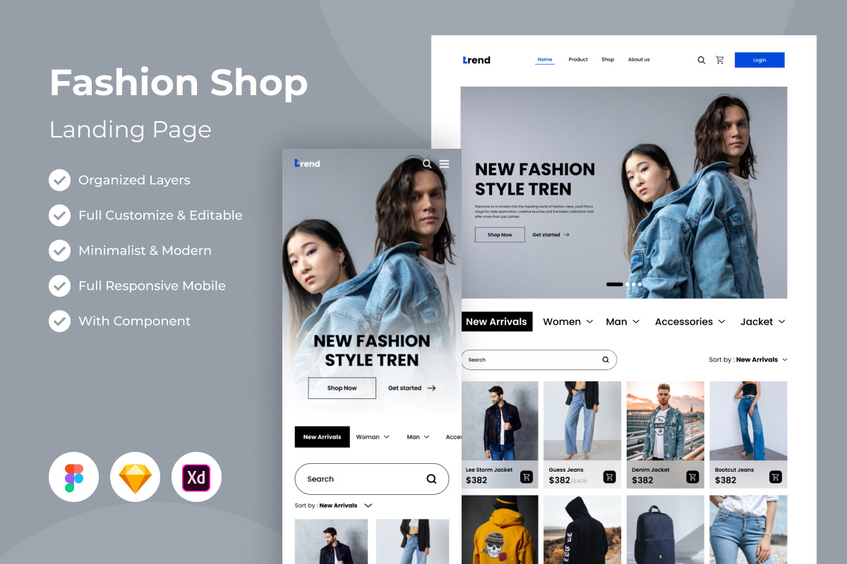 Trend - Fashion Landing Page