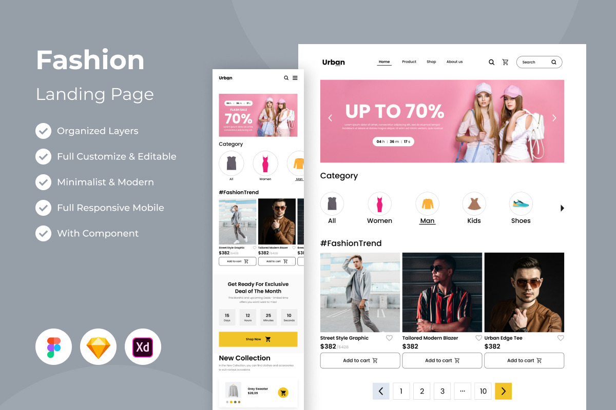 Urban - Fashion Landing Page V2