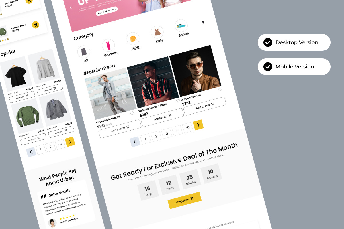 Urban - Fashion Landing Page V2