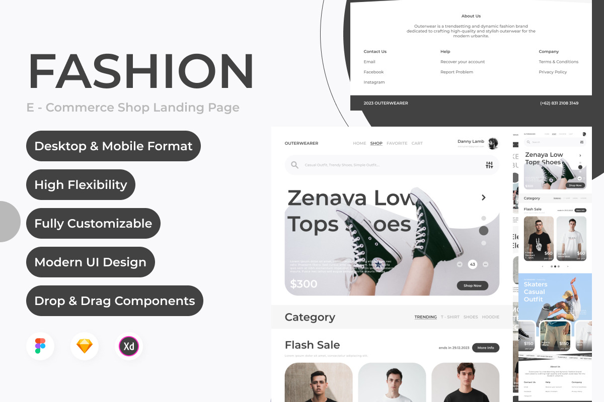 Outerwearer - Website Home Landing Page V2 Outerwearer - Website Home Landing Page V2