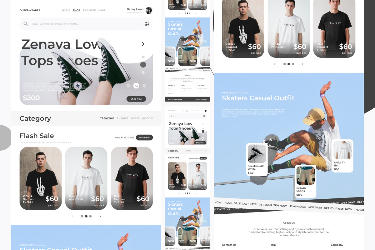Outerwearer - Website Home Landing Page V2 Outerwearer - Website Home Landing Page V2