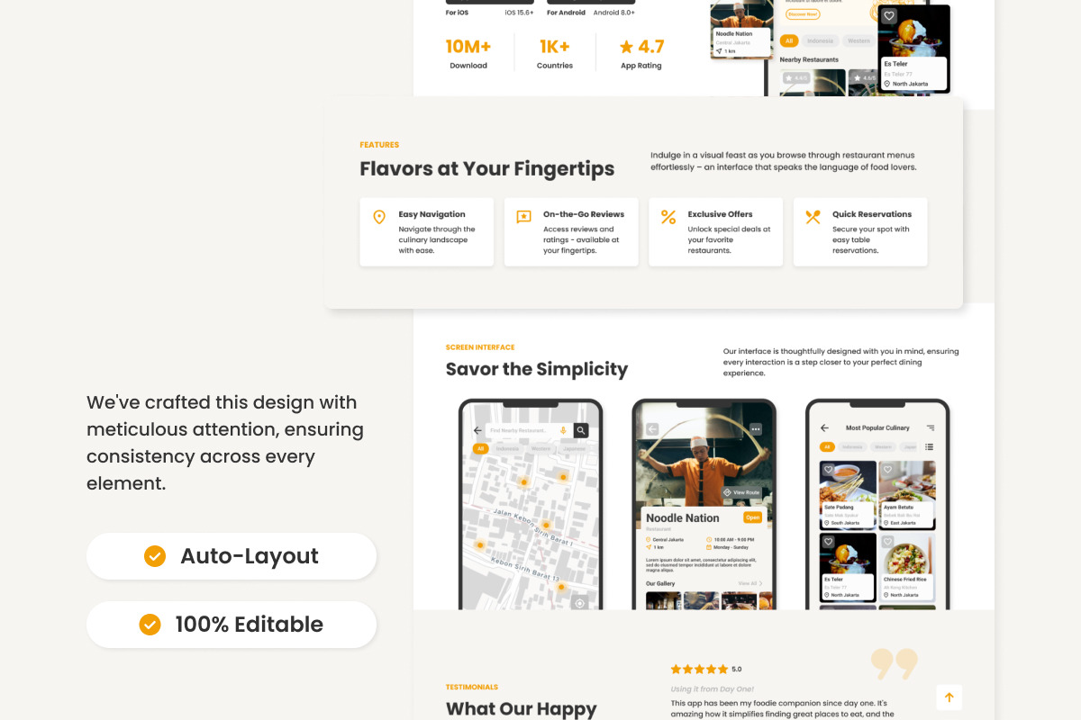 Food Finder - Mobile App Website Landing Page Food Finder - Mobile App Website Landing Page