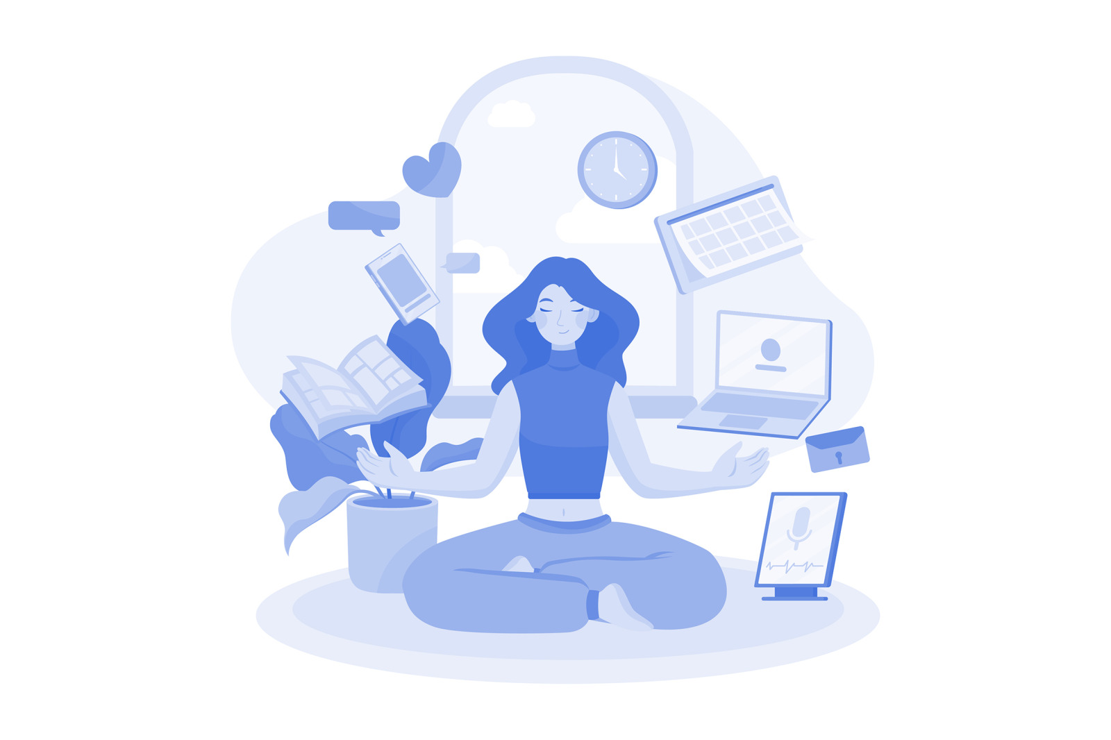 M508_Remote Working Illustration Pack M508_Remote Working Illustration Pack