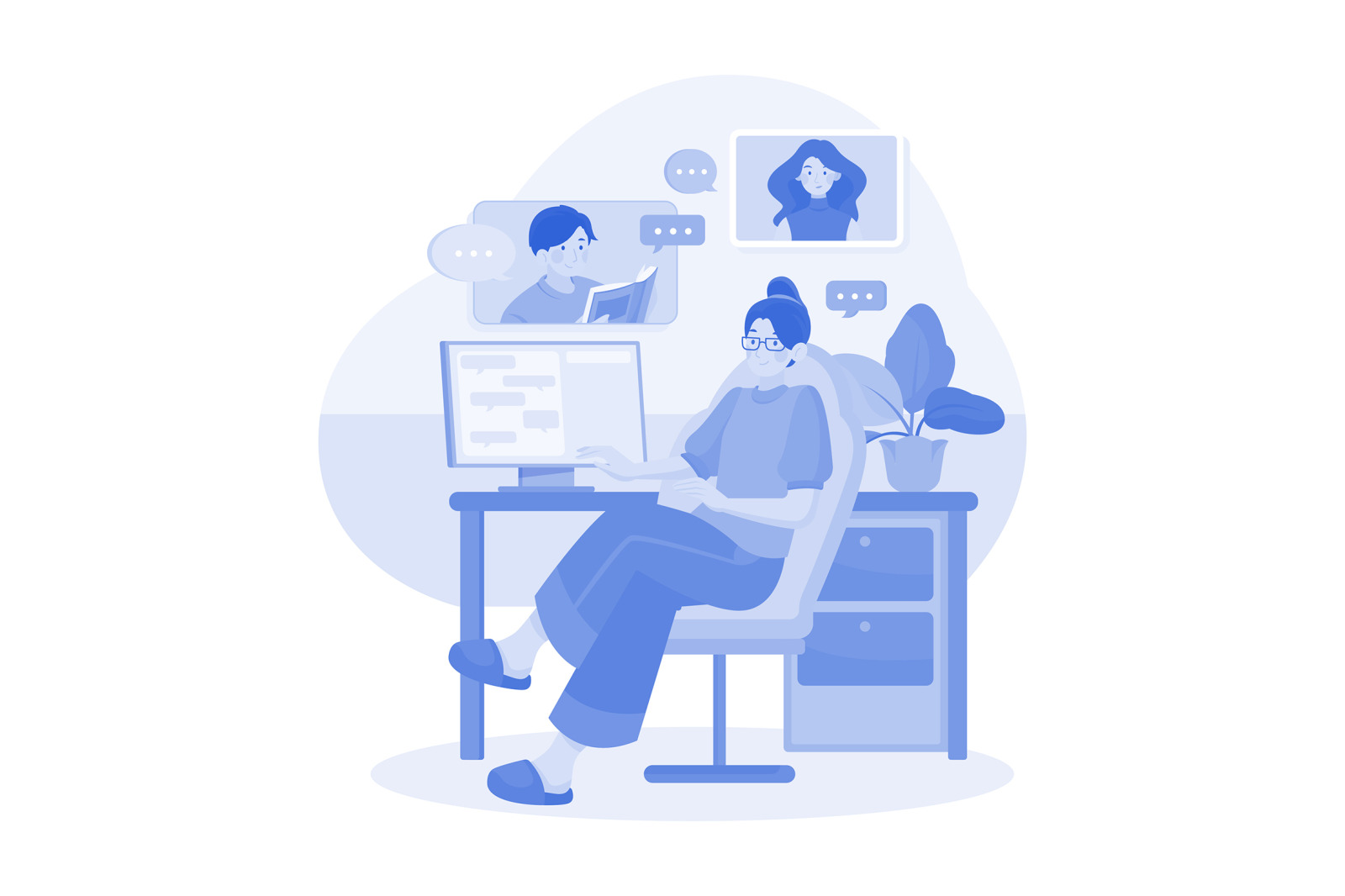 M508_Remote Working Illustration Pack M508_Remote Working Illustration Pack