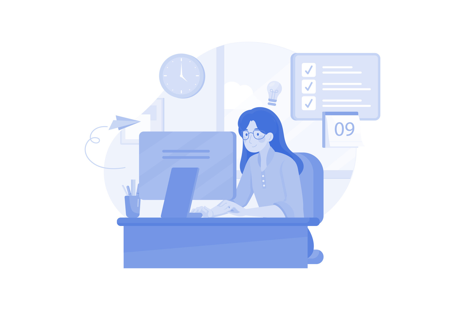 M508_Remote Working Illustration Pack